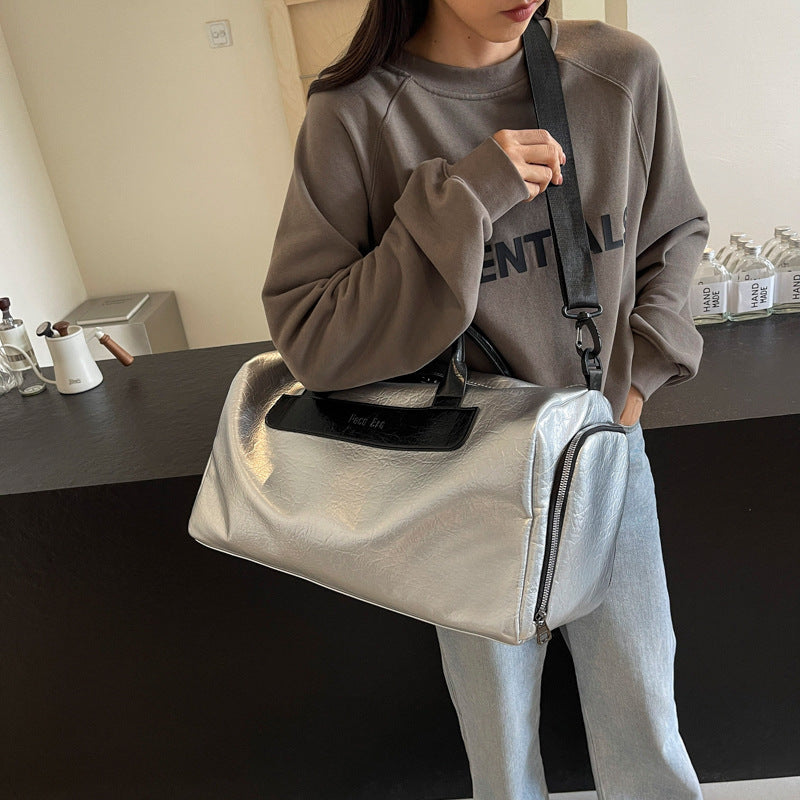 Women's Creative Short-distance Lightweight Leather Portable Travel Bags