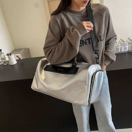 Women's Creative Short-distance Lightweight Leather Portable Travel Bags