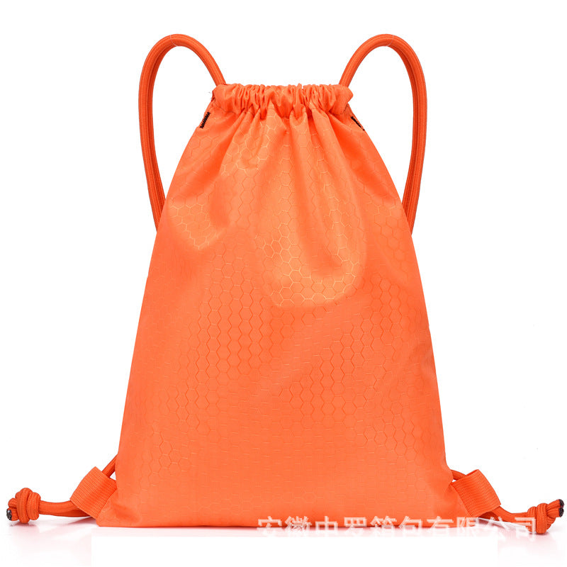 Fiber Oxford Cloth Drawstring Basketball Buggy Backpacks