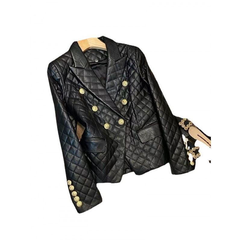 Women's Double Breasted Puffer Silk Cotton Classic Coats