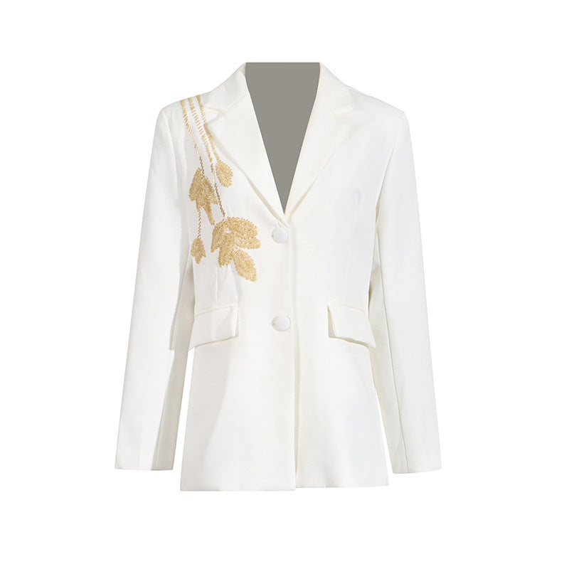 Women's Autumn Elegant Diamond Stitching High-grade Long Suits