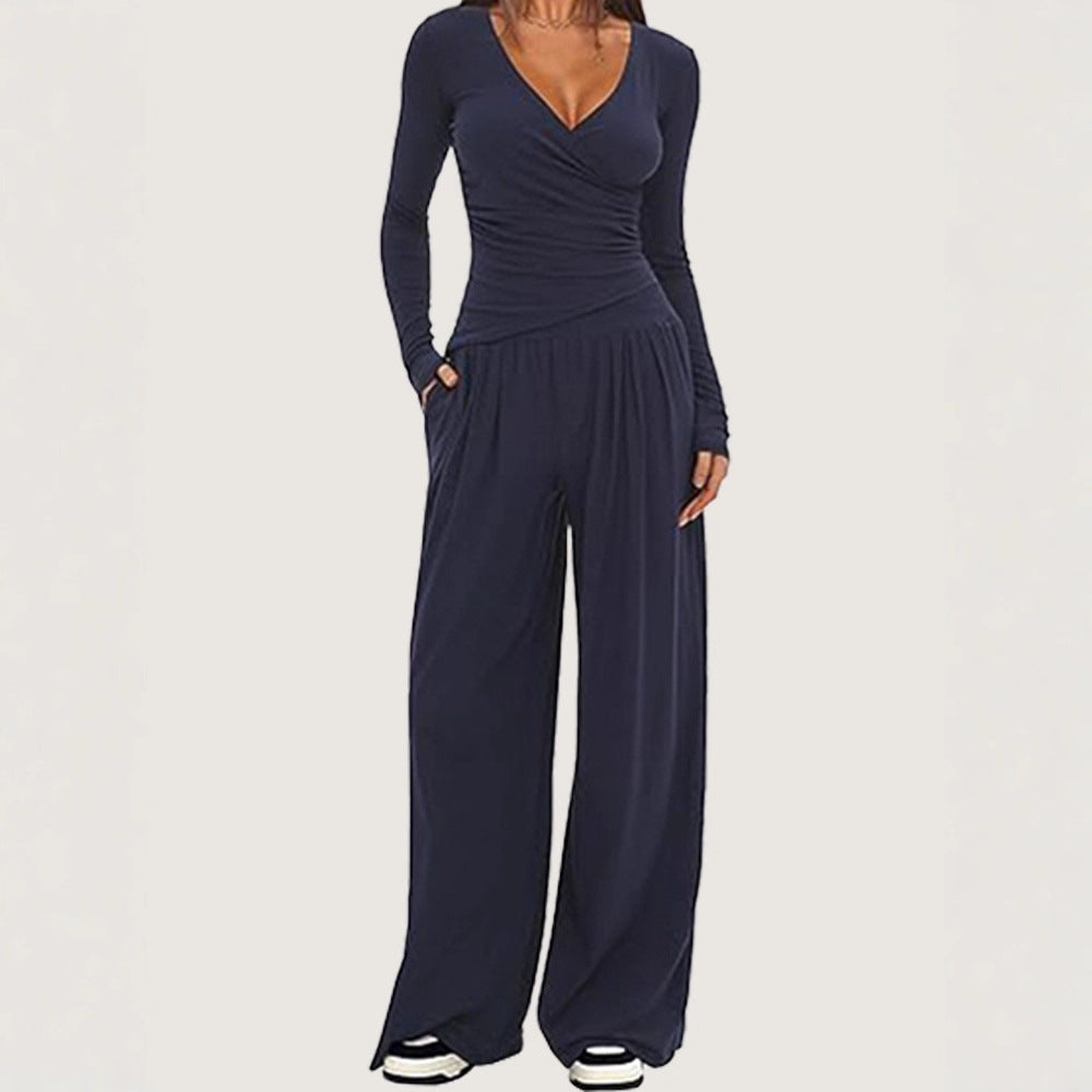 Creative Casual Women's Long Sleeve Sportswear Fashion Casual Suit