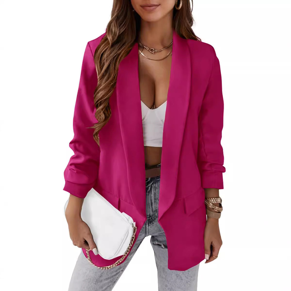 Women's Autumn Temperament Professional Slim Fit Jackets