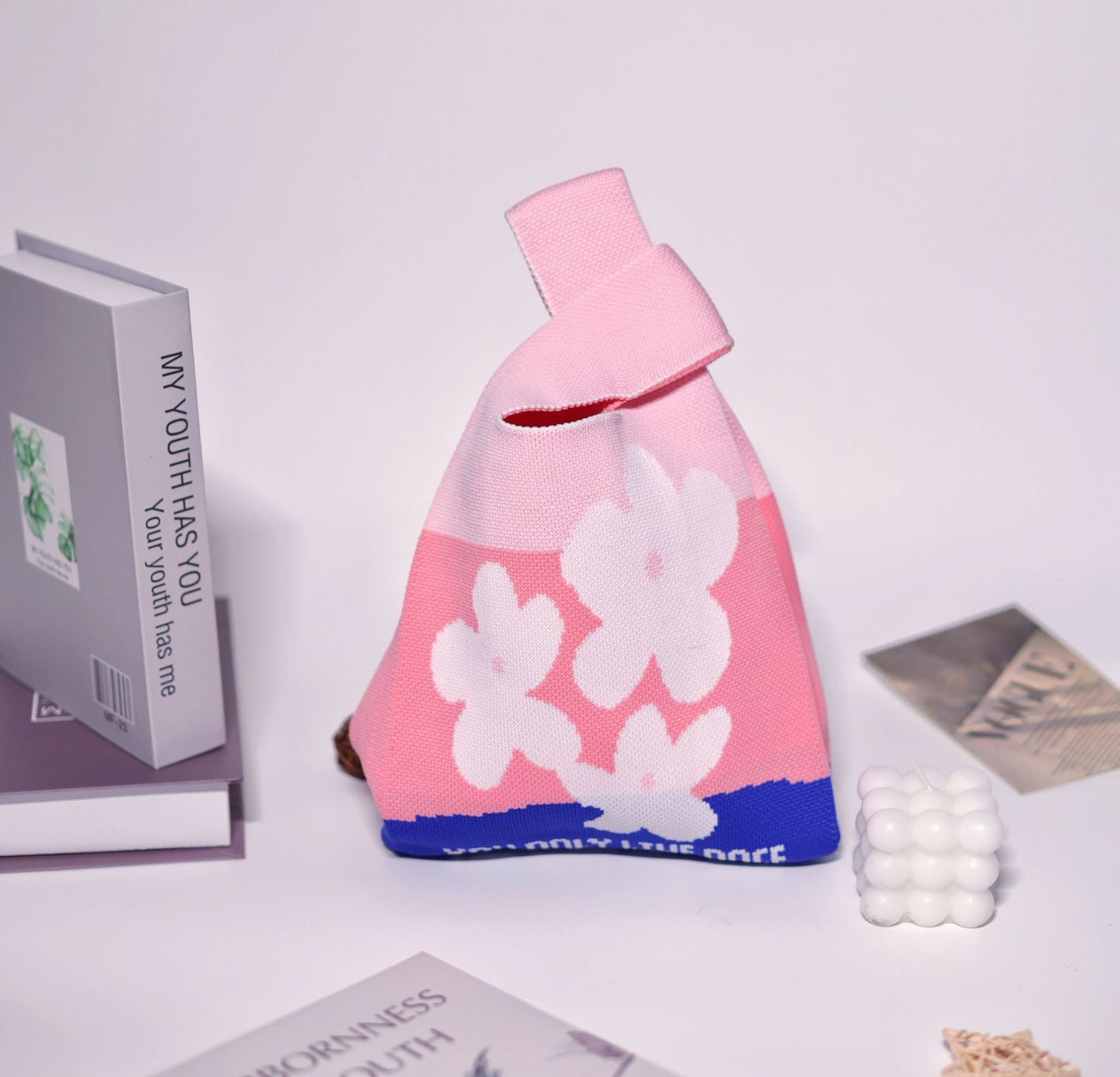 Women's Stylish Knitted Woven Vest Simple Handbags