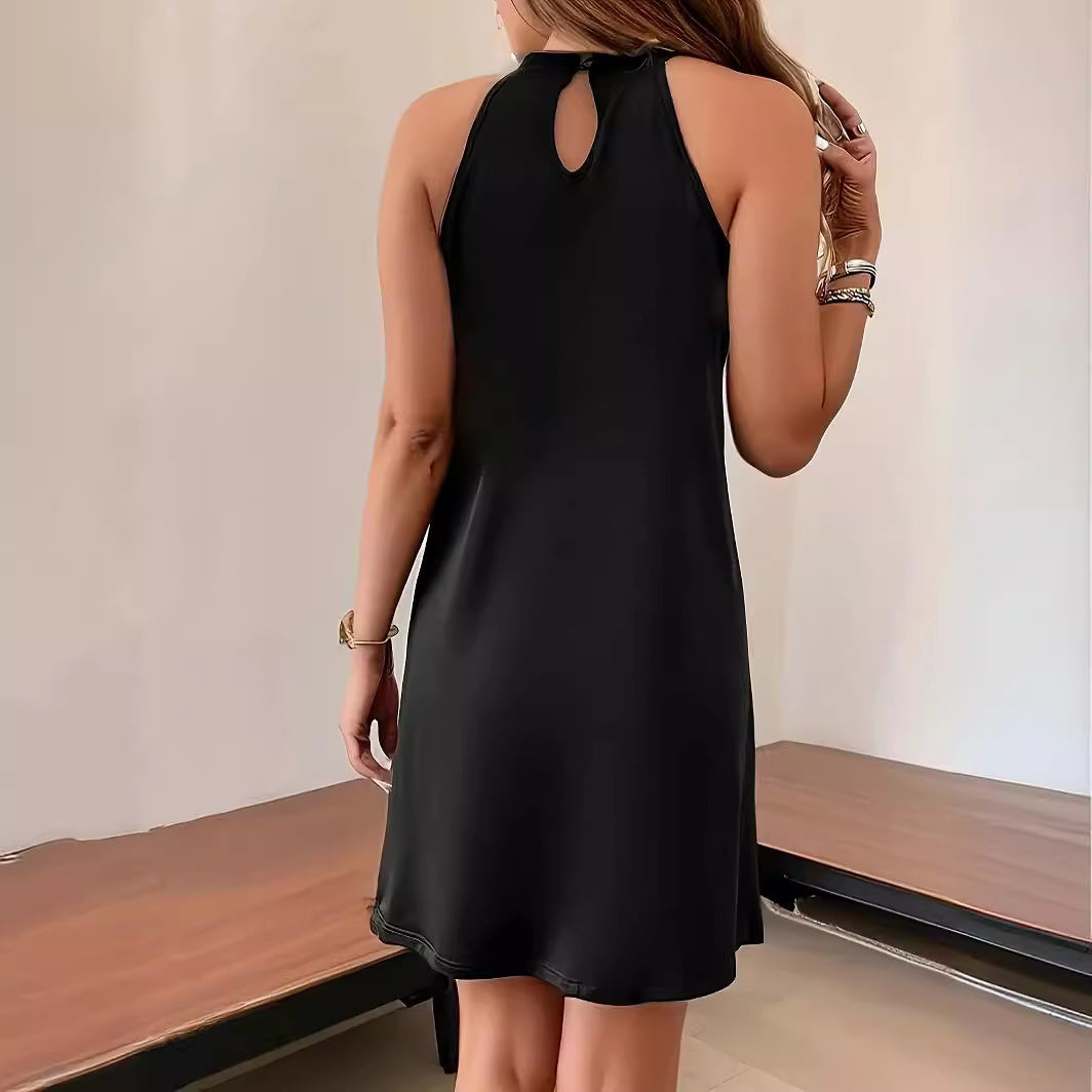 Holiday Party Sequined Halter Small Gift Dress