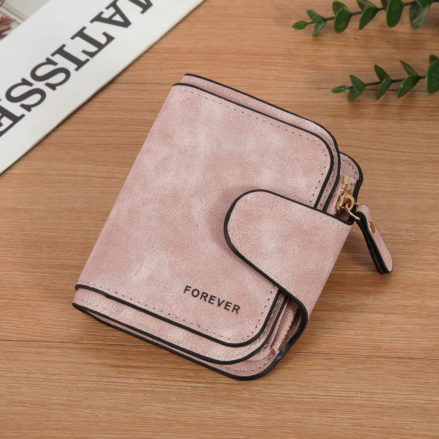 Women's Pretty Retro Frosted Leather Short Ladies Wallets