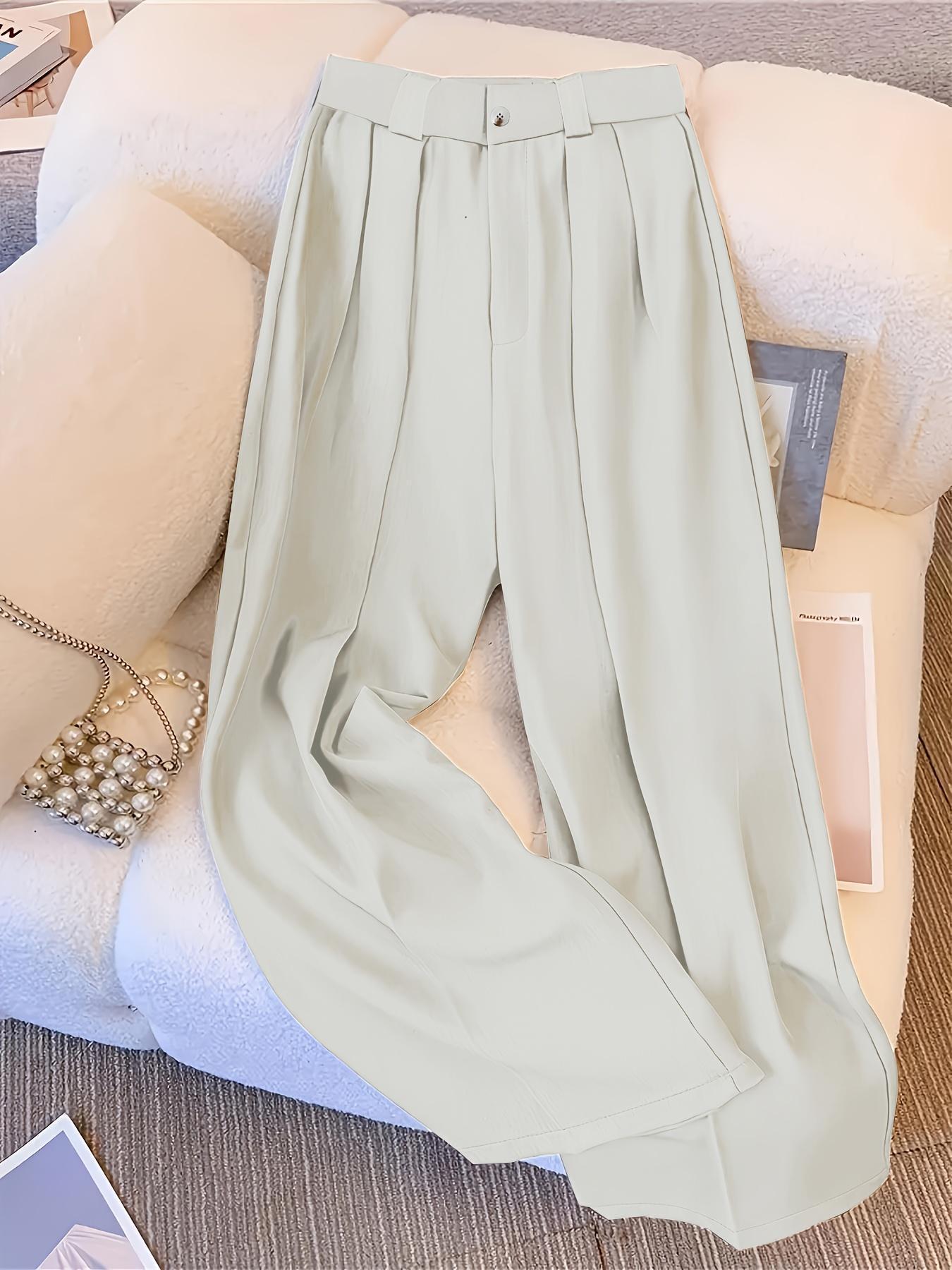 High Waist Wide Leg Casual Mopping Floor Pants