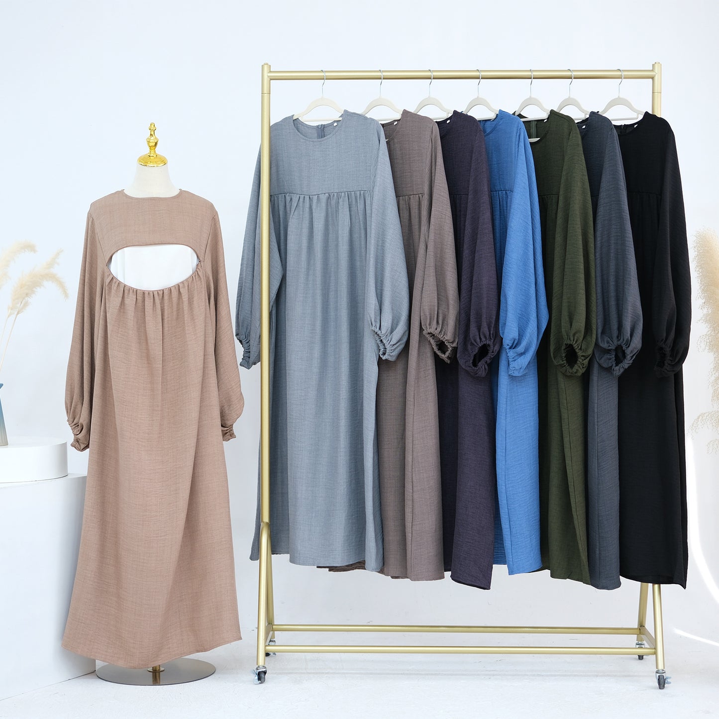 Comfortable Turkey Nursing Clothes Dress Robe Dresses