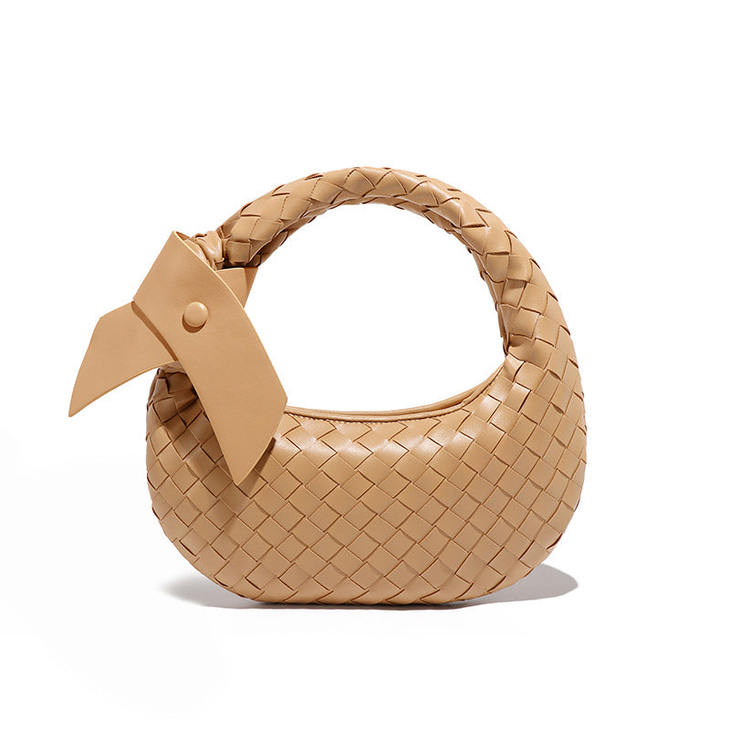 Women's Good Texture Hand Carrying Underarm Hand-woven Summer Handbags