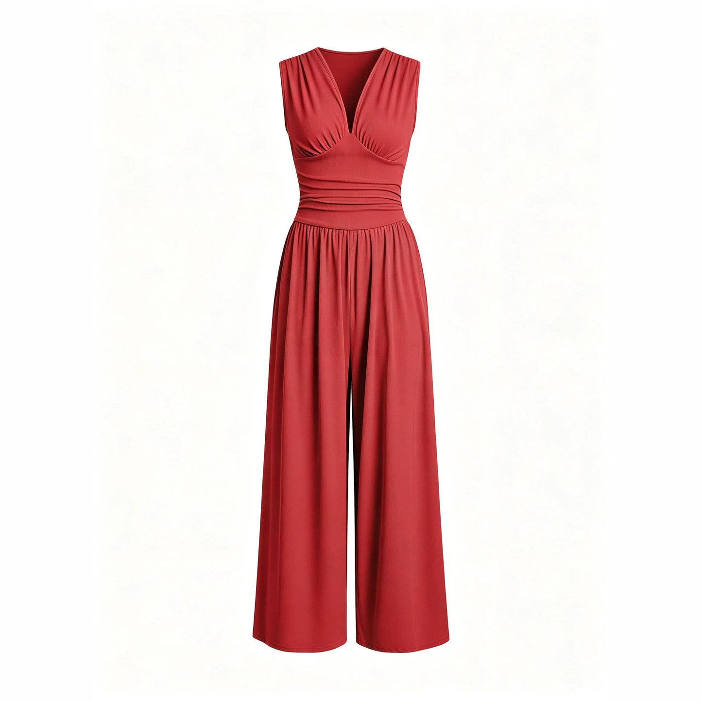 Creative Women's Sleeveless Loose Wide Leg Pants
