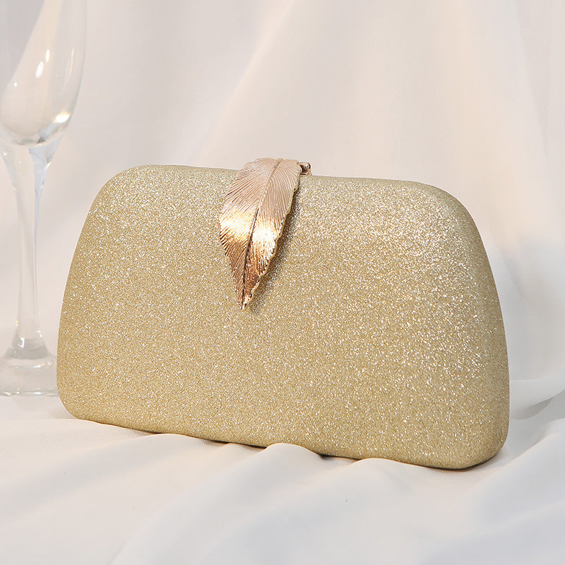 Dinner Metal Leaf Box Banquet Dress Evening Bags