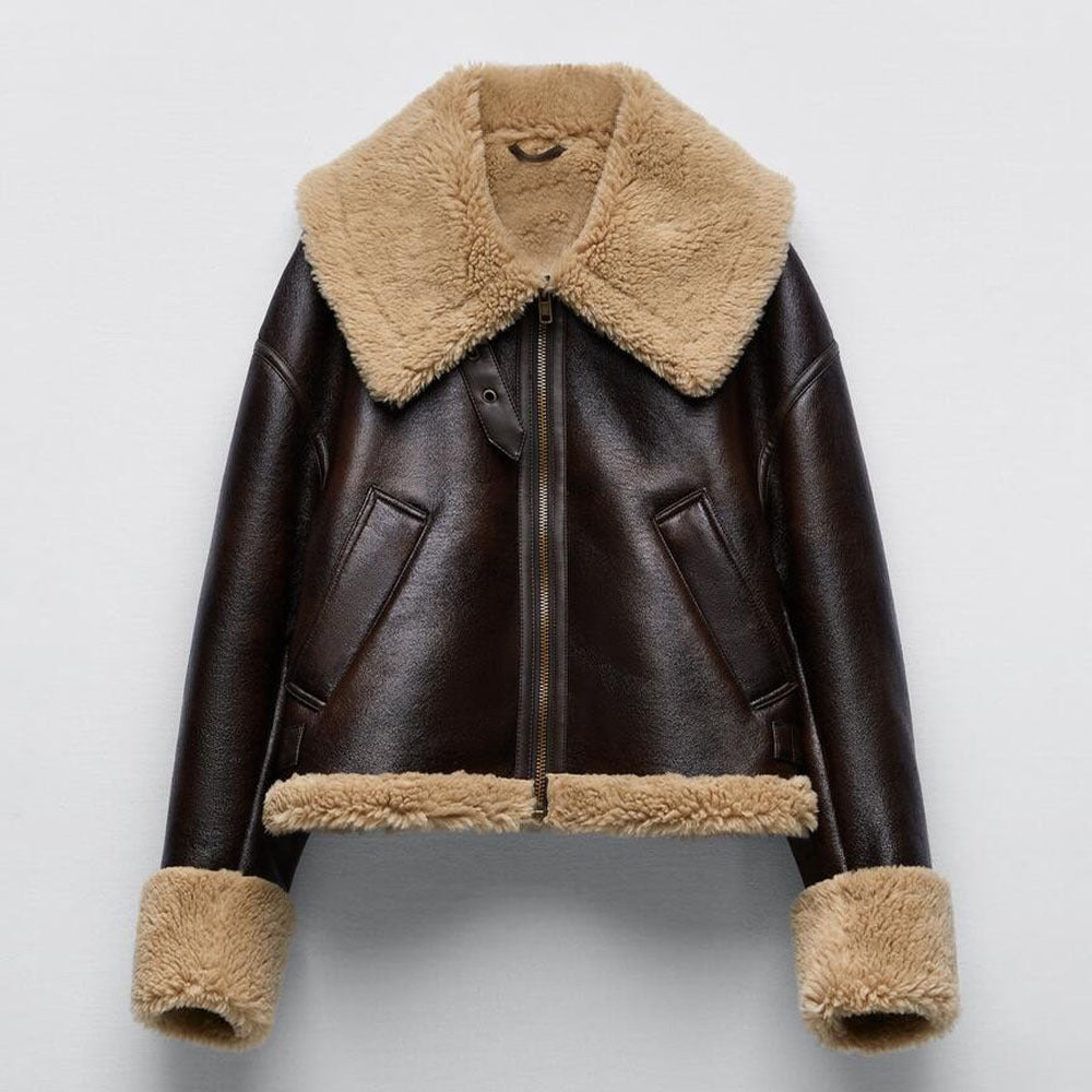 Women's New Winter Artificial Fur Effect Coats