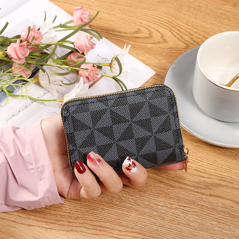 Women's Cool Fashion Position Versatile Zipper Card Holder