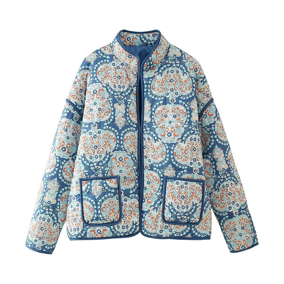 Women's Street Fashion Casual Pattern Print Coats