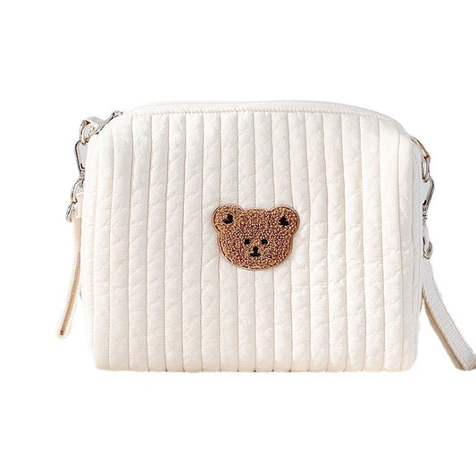 Embroidery Cotton Mummy Stroller Storage Pannier Bags