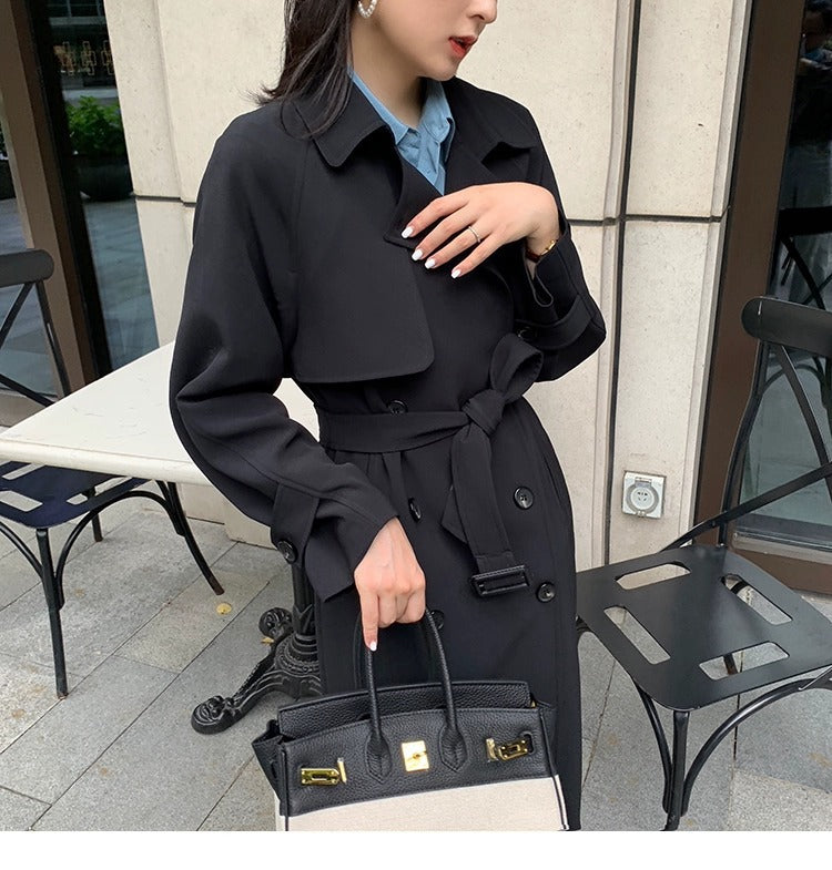 Women's Small Korean Style Draping Casual Trendy Coats