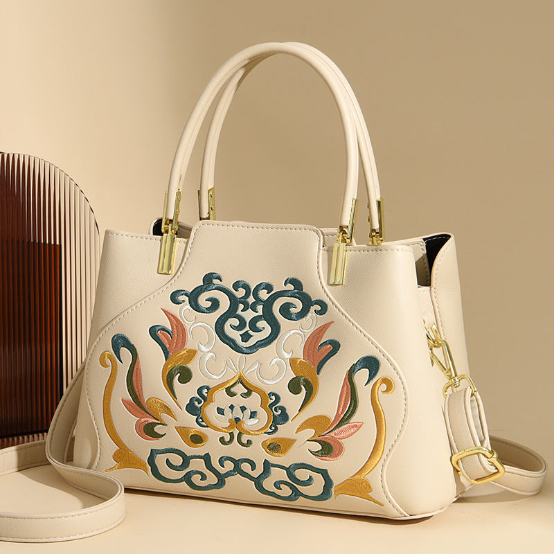 Embroidery Festive Red Bridal High Sense Handbags