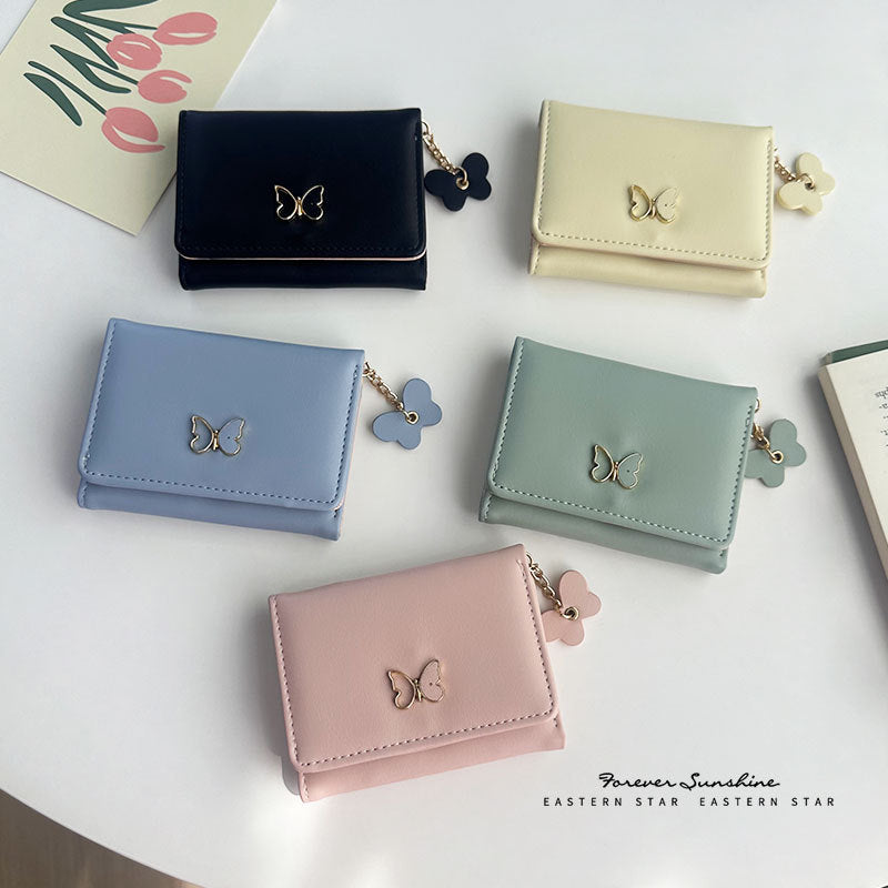 Women's Glamorous Short Fresh Bow Cute Ladies Wallets