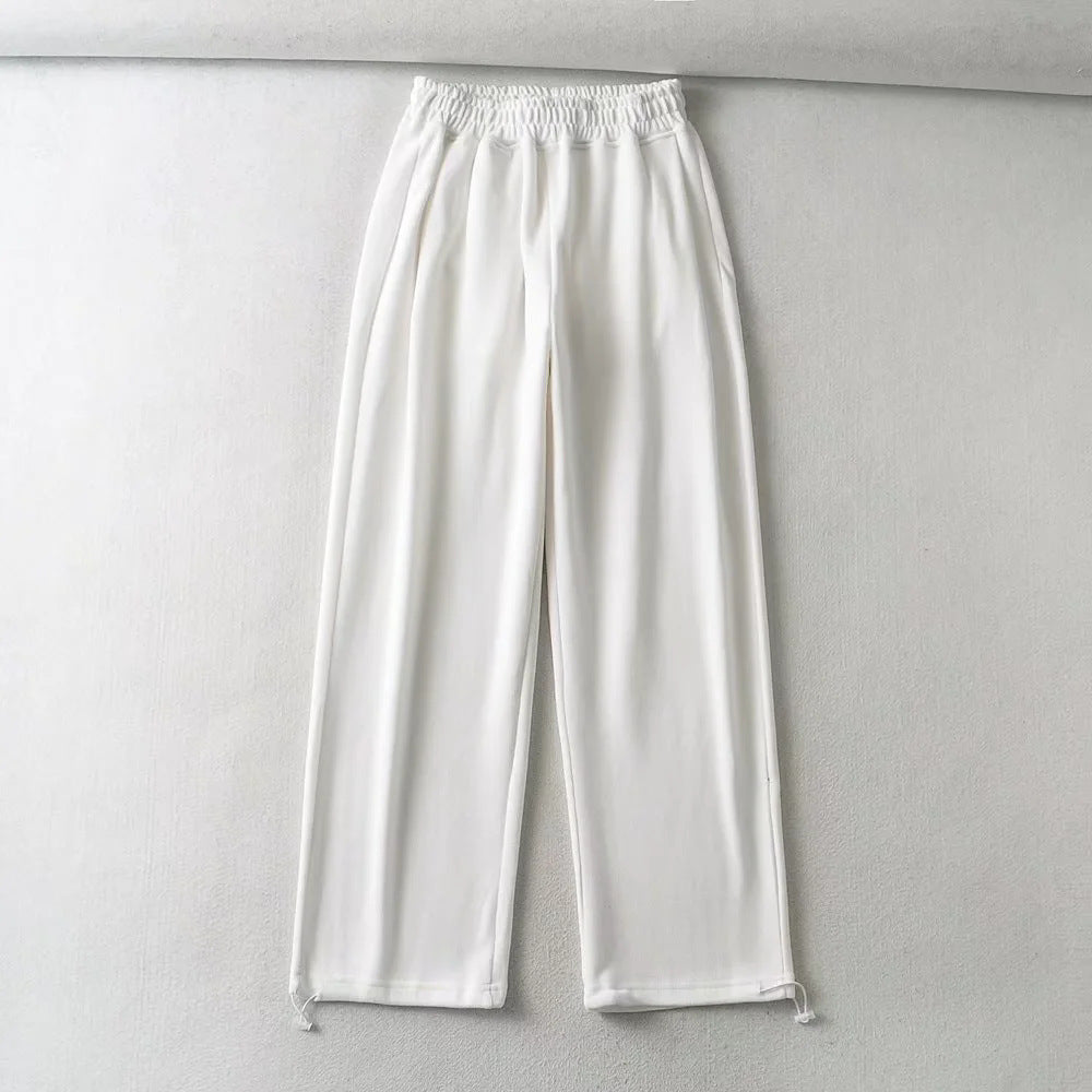Women's Fashion Autumn Elastic High Waist Two-way Pants