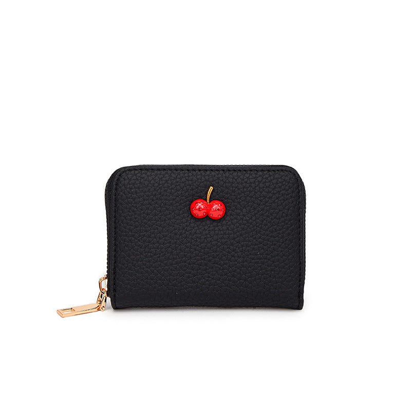 Women's Mini Short Simple Fashion Cherry Cute Card Holder