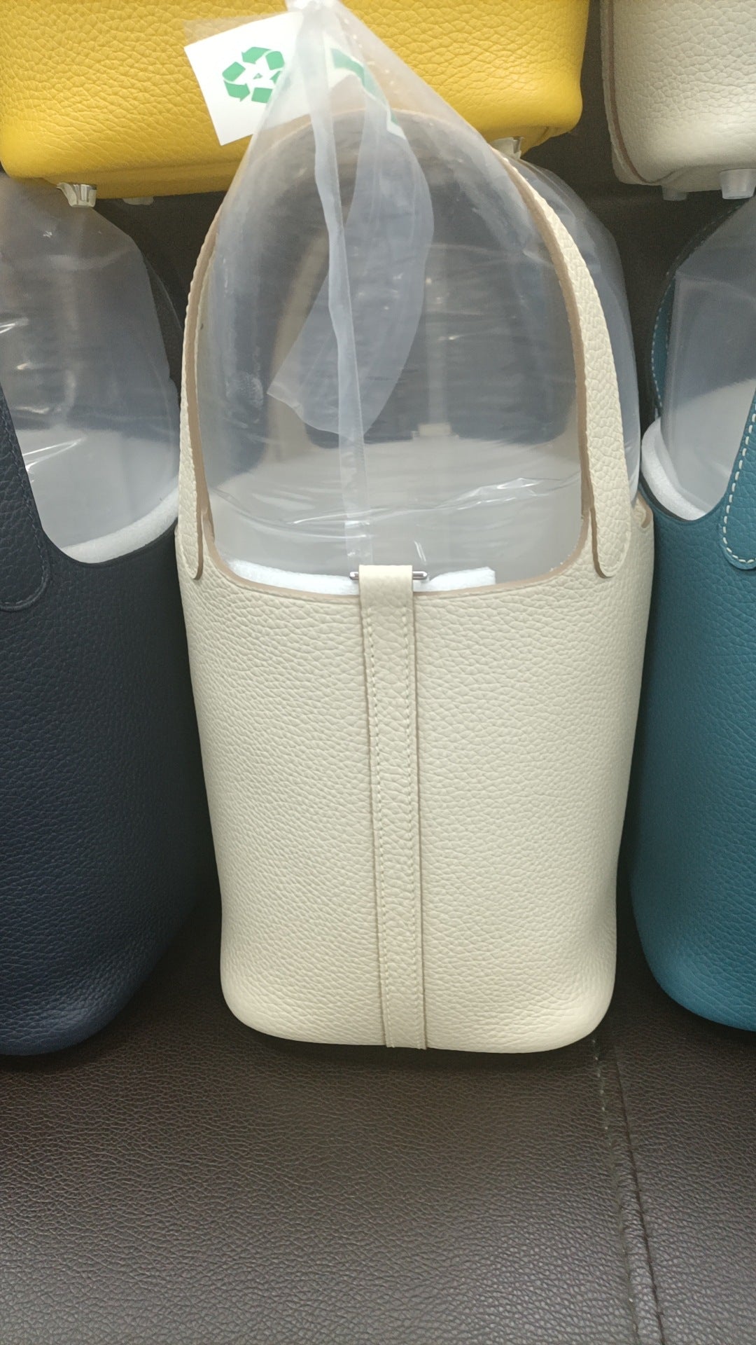 New Vegetable Basket Layer Thickness Cowhide Handbags