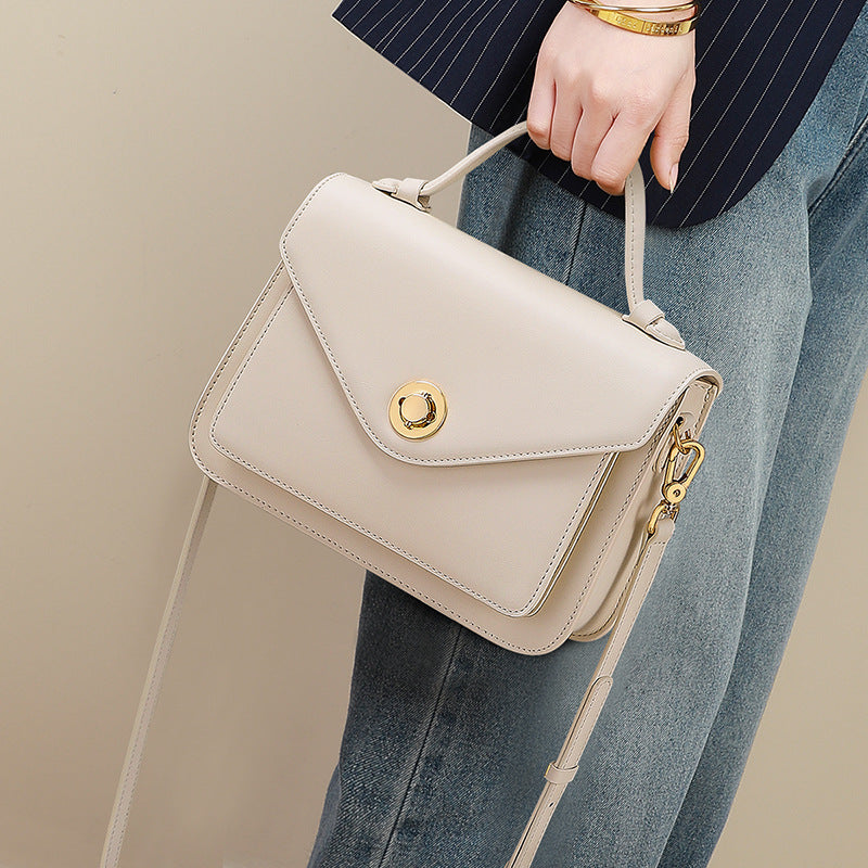 Women's Poor Genuine Leather Commuter High-grade Crossbody Bags