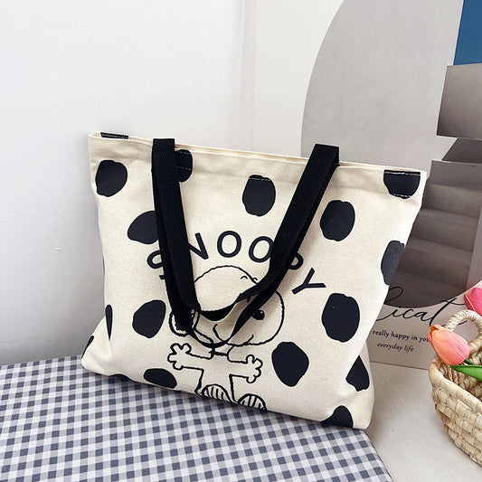 Printed Snoopy Canvas Mummy Maternity Inspection Handbags