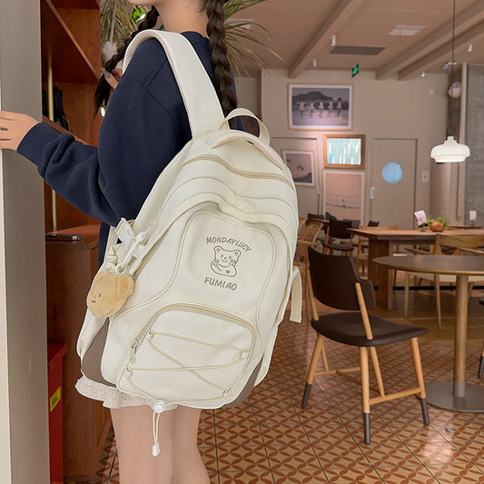 Slouchy Unique Lightweight Junior High Female Backpacks