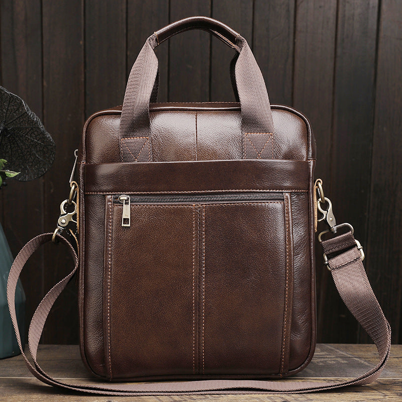 Men's Leather First Layer Cowhide Vintage Men's Shoulder Bags