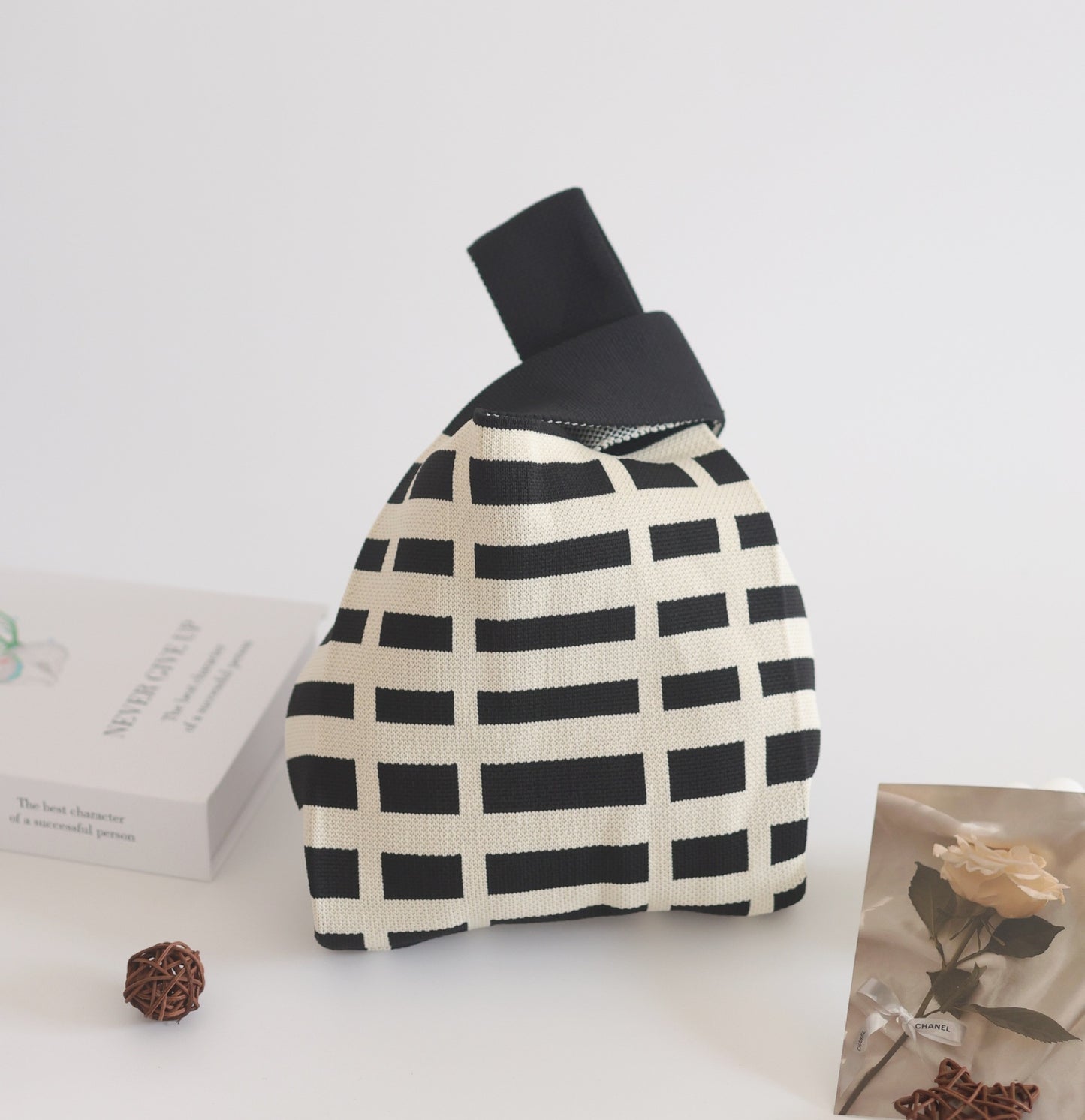 Women's Knitted Woven Vest Simple Gift Handbags