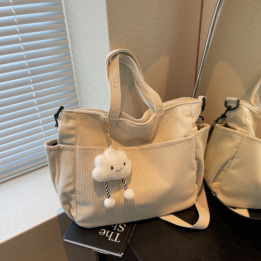 Women's Large Capacity Commuter Class Minority Cloth Bags