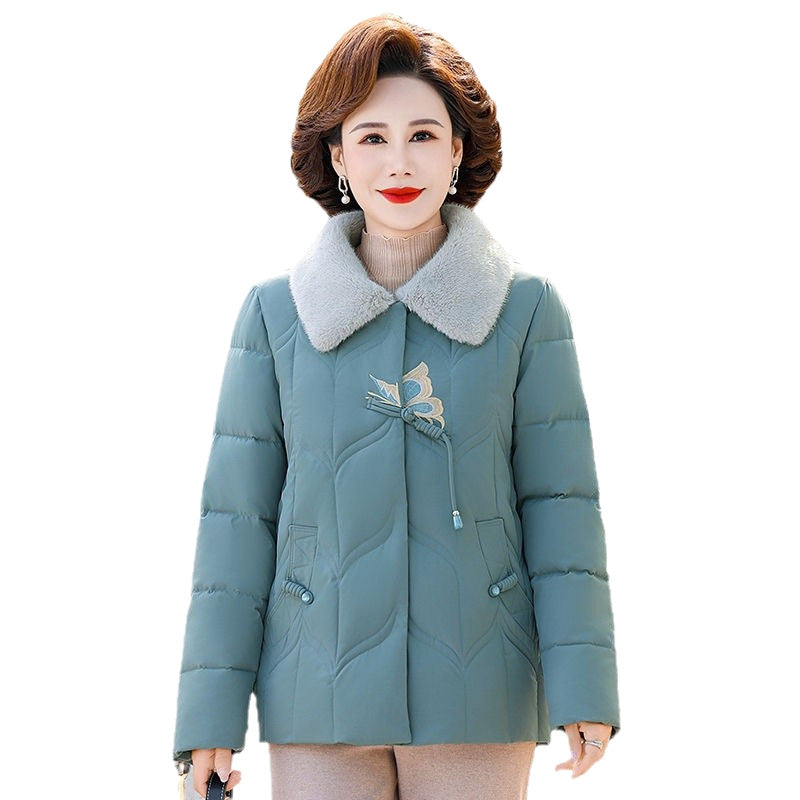 Women's Mom Winter Down Cotton Western Style Coats