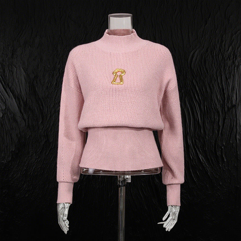 High-grade Pullover Design Metal Hollow Decorative Sweaters