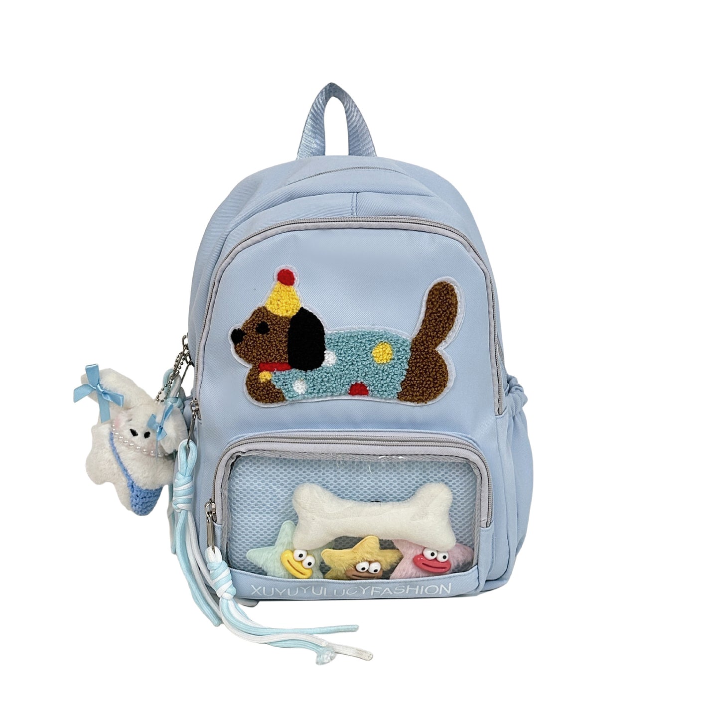 Niche Transparent Bar Cartoon Large Capacity Backpacks