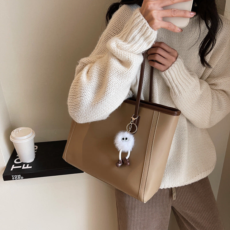 Women's High-grade Retro Simple Commuter Large Capacity Tote Bags