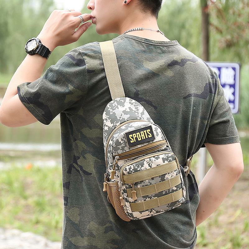 Men's Charming Nylon Cross-country Camouflage Fashion Men's Chest Bags