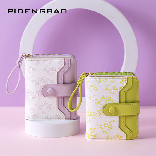 Women's Romantic Style National Fashion Floral Large Ladies Wallets