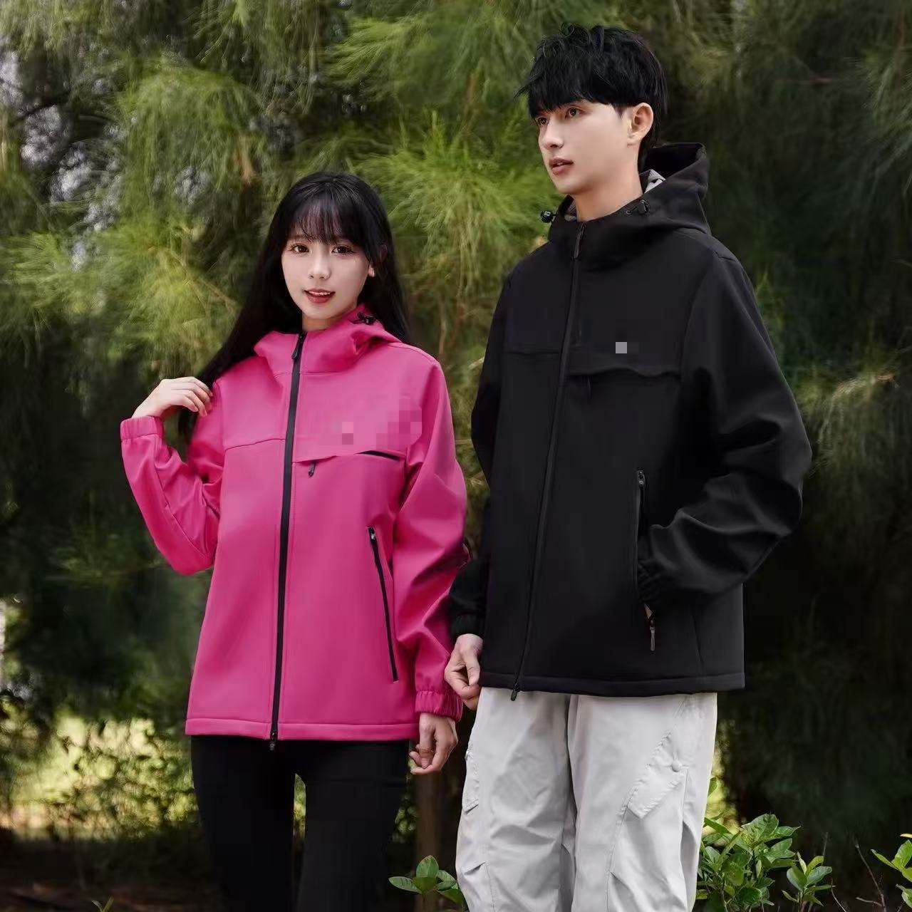Slouchy Durable Mou Li Soft Shell Coats