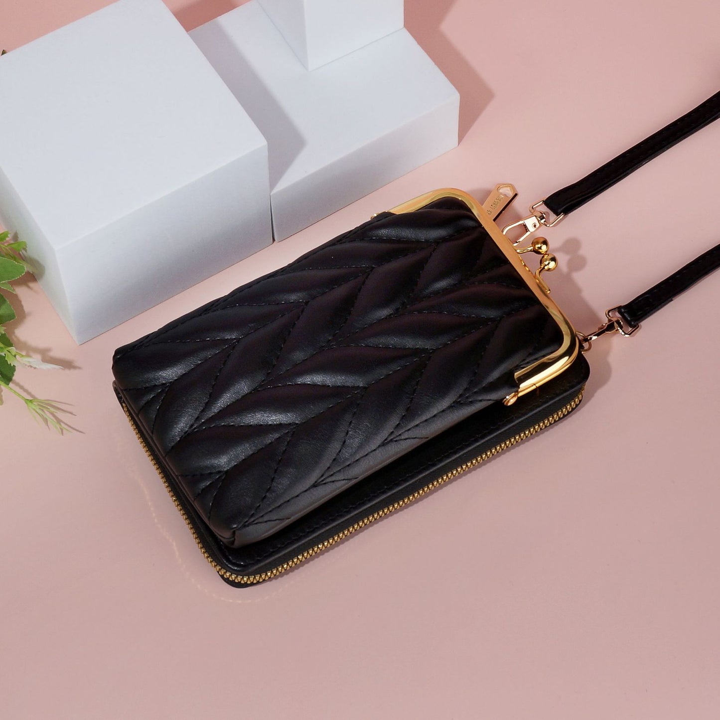 Women's Korean Style Rhombus Simple Vertical One Phone Bags