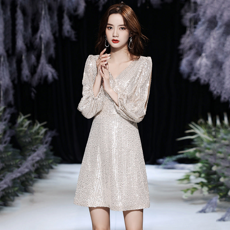 Women's Temperamental Little Dress Light Luxury Small Wedding Dresses