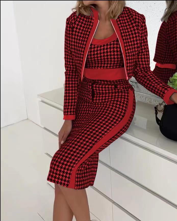 Women's Cute Style Fresh Sweet Slim Fit Printed Long Suits