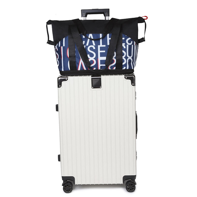 Fitness Contrast Color Check Gymnastic Valise Dry Bags