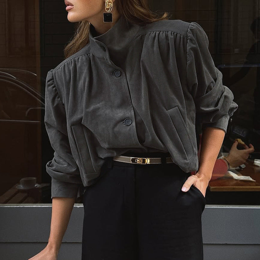 Veet Long Sleeve Design Sense Graceful Jackets