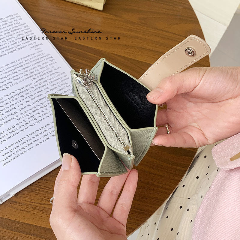 Korean Style Dopamine Color Matching Jump Simple Large Ladies Wallets