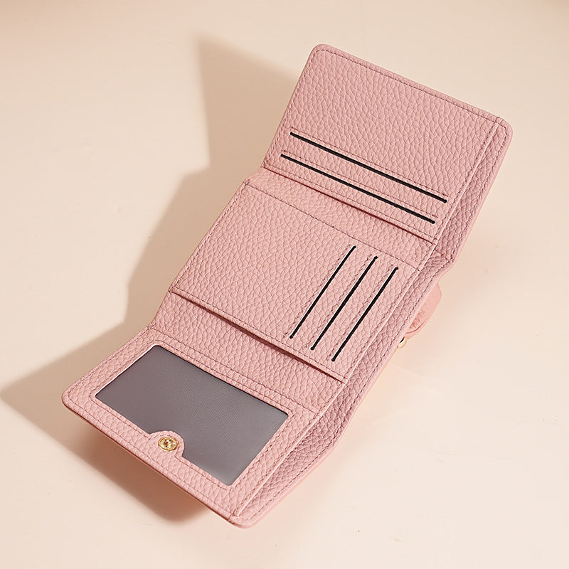 Multifunctional Style Female Genuine Leather Credit Ladies Wallets