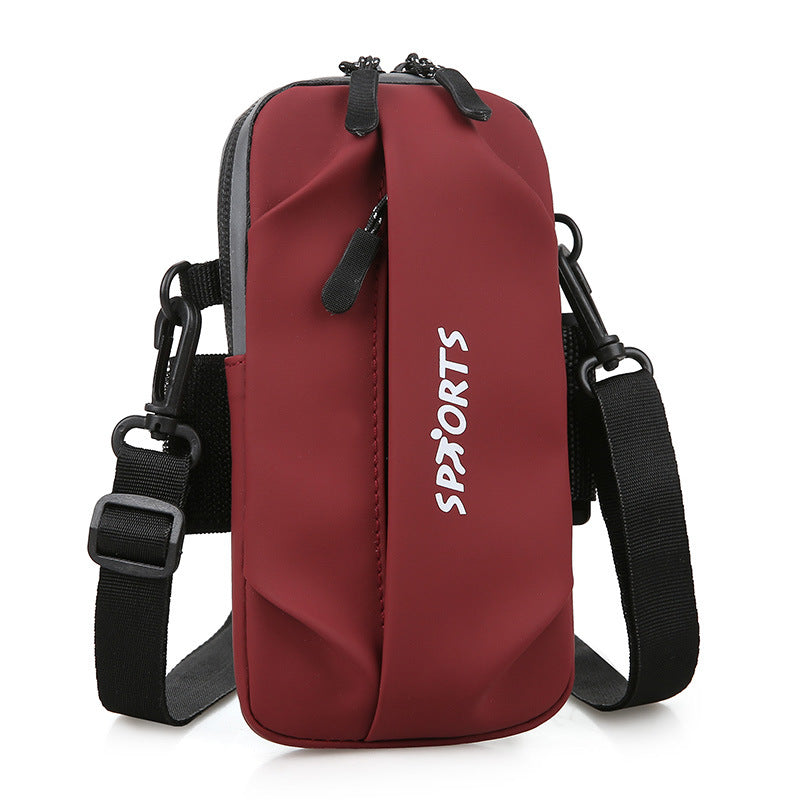 Men's Fashion Mobile Vertical Design Solid Color Phone Bags