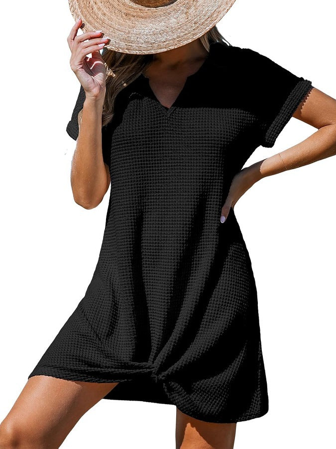 Classy Cool Innovative Women's Beach Knot Blouses