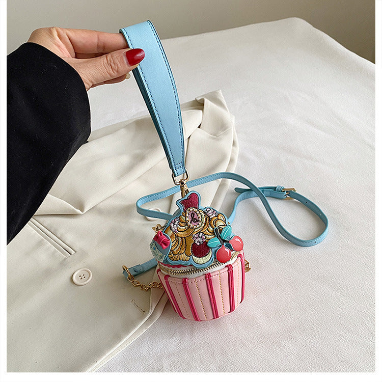 Shape Sweet Cute Good-looking Color Matching Crossbody Bags