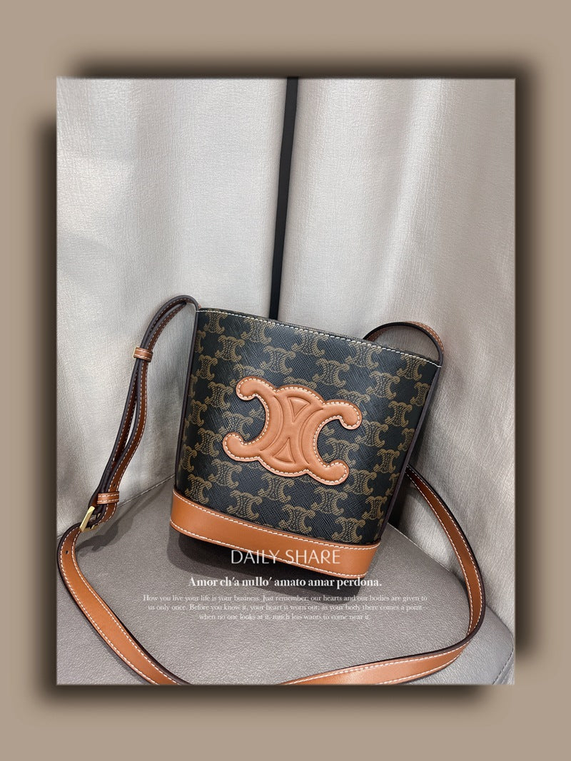 Women's Arc Cowhide Spring Fashion Advanced Texture Bags