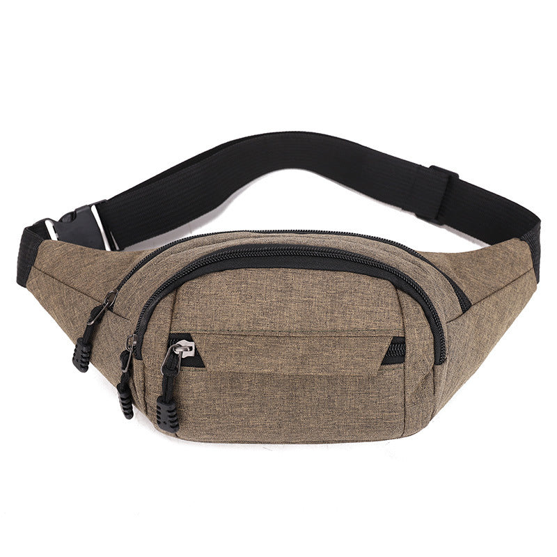Men's Canvas Lady Mobile Large Capacity Multifunctional Men's Chest Bags